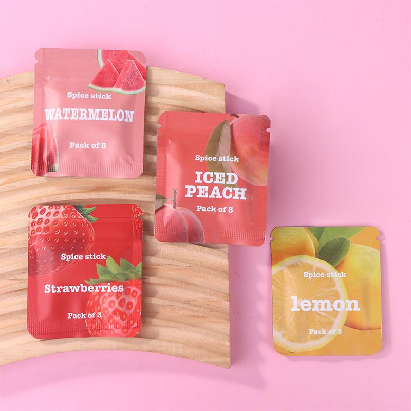 3Pcs/Bag Whistle Replacement Aromatherapycotton Core Fruit Flavor Quit Smoking Smokeless Preferred Infused Essential Oil