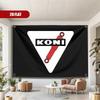 Sports Flag Banner Tapestry Logo Wall Decor Championship Gym Athletic Art with 4 Rings Backdrop