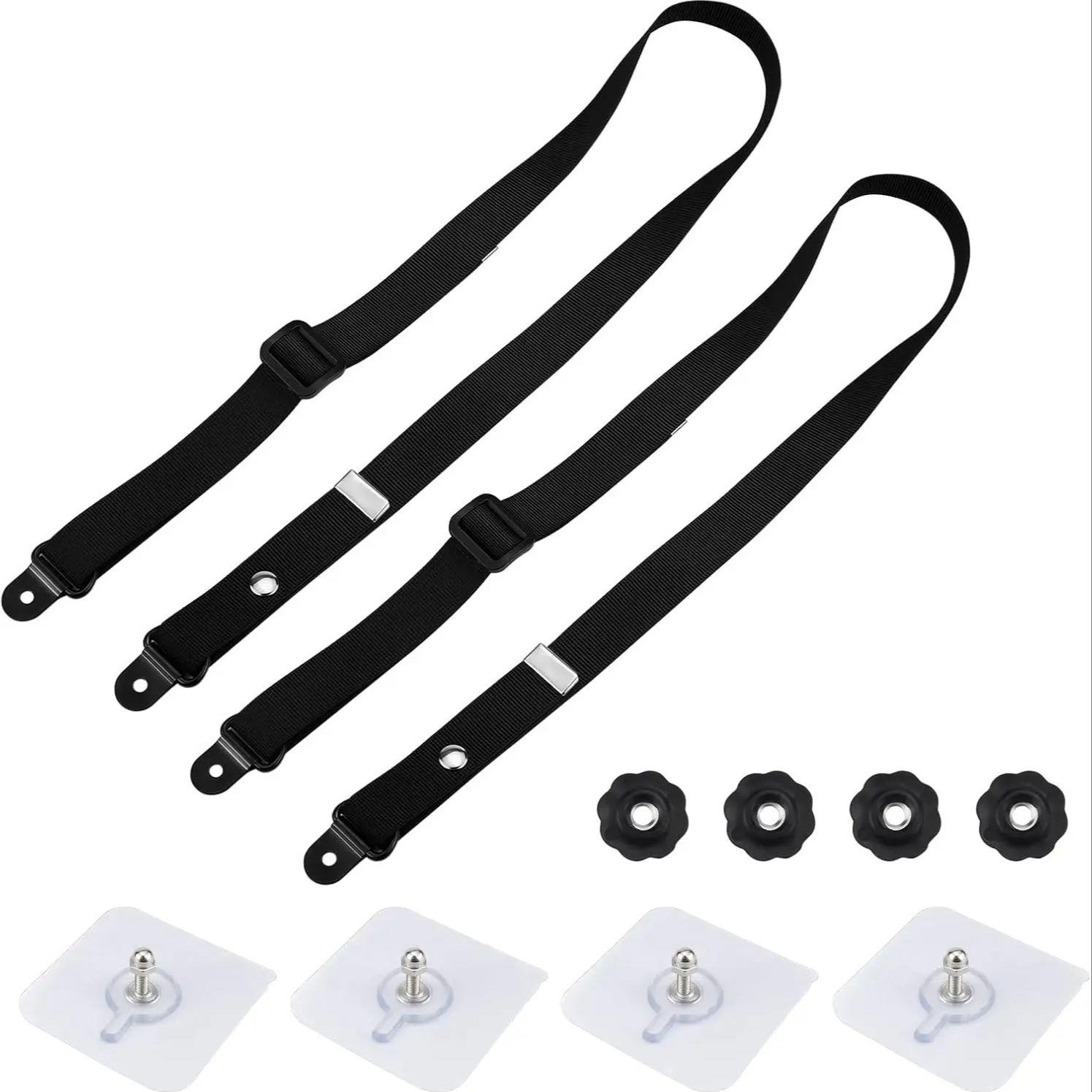 

2pcs Adjustable TV Safety Straps, No Drill TV Safety Straps, TV Safety Bonding Straps For Baby Protection