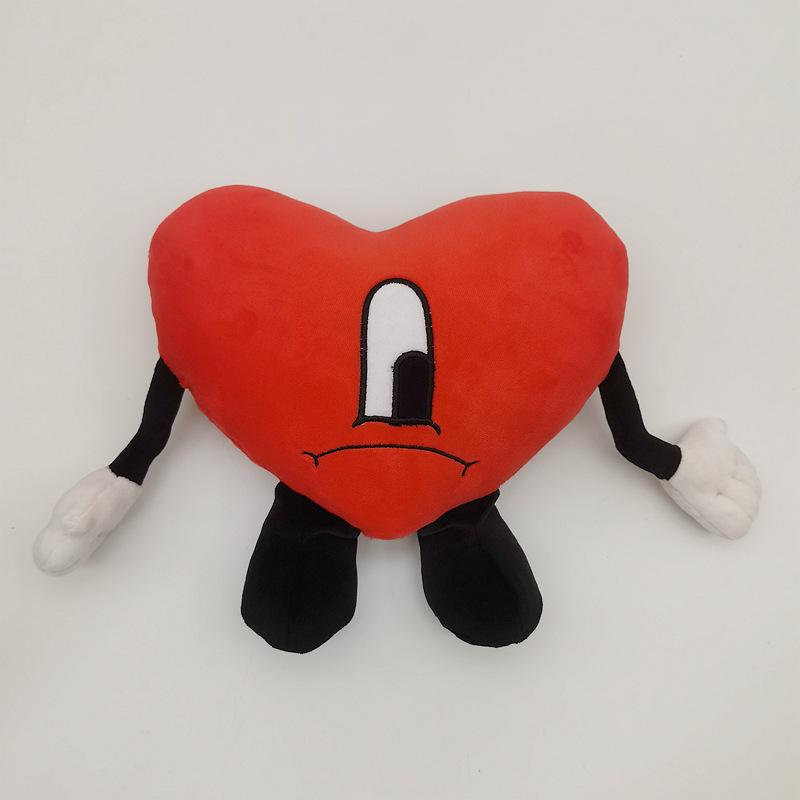 Un Verano Sin Ti Plush Toy Heart Cute Bad Bunny Plushie Soft Stuffed Kawaii Dolls for Girls Boys Christmas Birthday Gifts