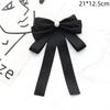 Black Bow Tie Rhinestone Bowknot Brooches For Women Shirt Collar Corsage Jewelry Clothing & Accessories