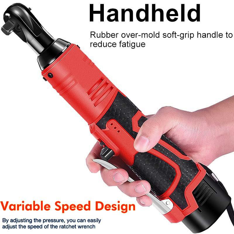 3/8 Inch Right Angle Ratchet Wrenches Impact Driver Power Tool Cordless Portable Impact Wrench Rechargeable Electric Wrench