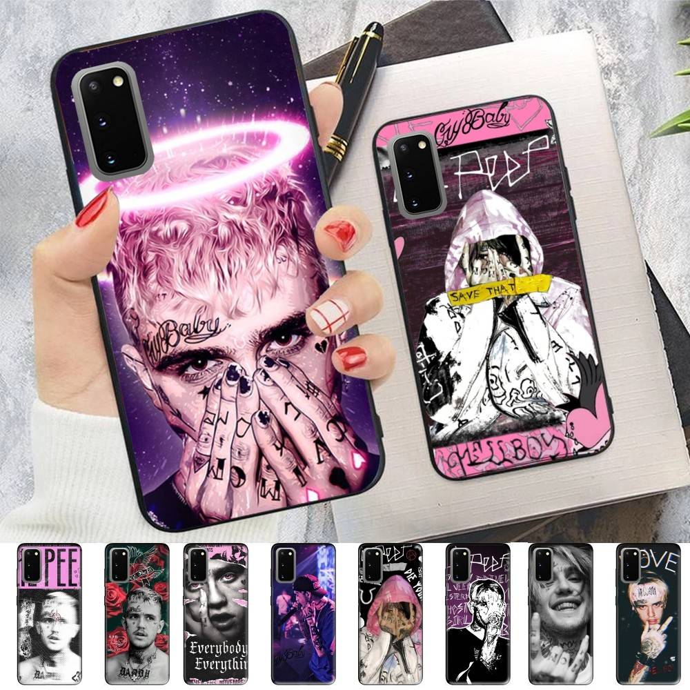 Emo Rapper Lil Peep Phone Case For Samsung S 24 Fe 25 Ultra Plus 20 Lite 21 30 22 23 24 22 Ultra 5G Fundas