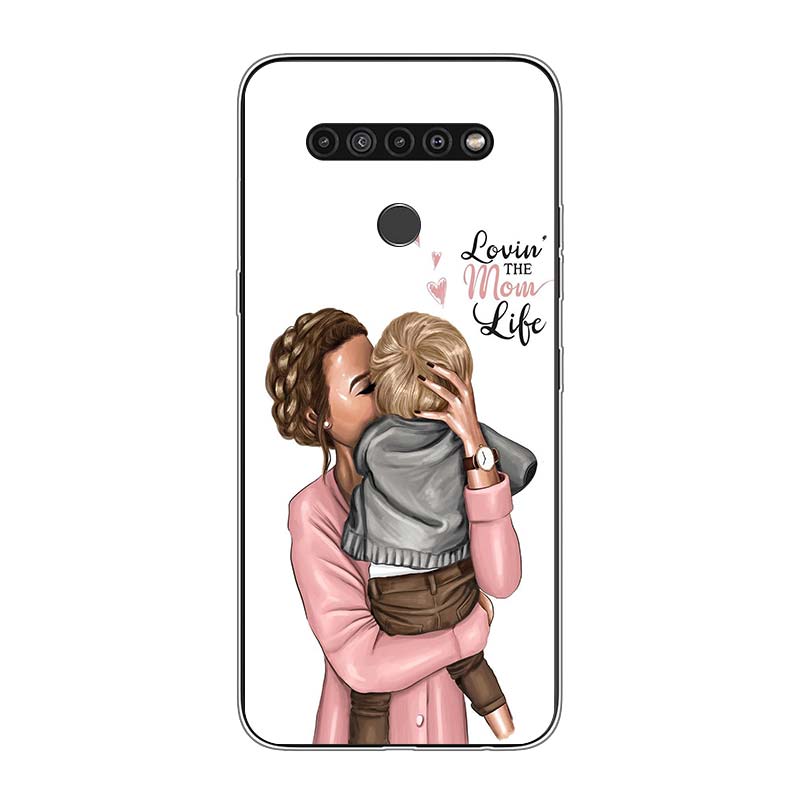 

Мода для мамы и девочки для LG V60 V50S V50 G8X G8S G8 G7 ThinQ 5G K61 K51S K41S K30 K20 Q60 Q9 Мягкий чехол для телефона LG Q9