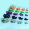 100PCS Mini Scary Skull Heads Statue Luminous Halloween Desktop Decorations  for Vase