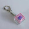 1Keys Color Clear LED Mechanical Keyboard Keychain Toy Stress Relief DIY Button Finger Keyboard Caps Toy Key Switch Shaft Tester