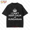 I Can'T Keep Calm I'M Hungarian Hungary Humor Vintage Oversized T-Shirt KM4O