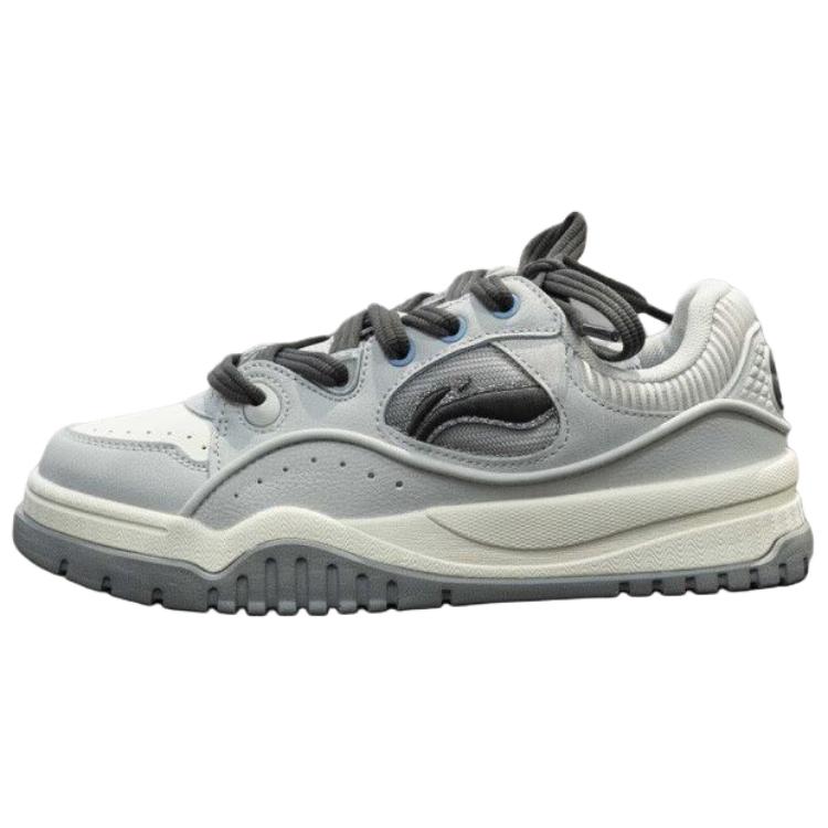 

Li Ning Buu Comfortable Simple Durable Lightweight Low-Top Skate Shoes Women sneaker Gray AGCV464-3 37