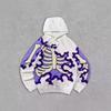 Spring and Autumn American Retro Skull Skull Skeleton Series 3D Digital Printing Trend Hoodie Sweater