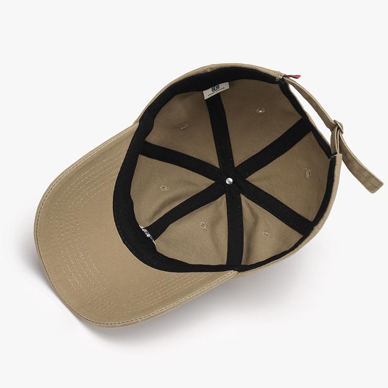 Hat Women's Spring Outdoor Soft Top Letter Embroidery Men's Baseball Cap Fashion Versatile Curved Brim Washed Cap Tide