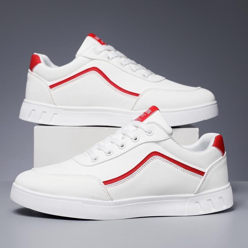 Versatile 2025 Plus Size Men's Fashion Sneakers - All-Season Soft Sole White Shoes