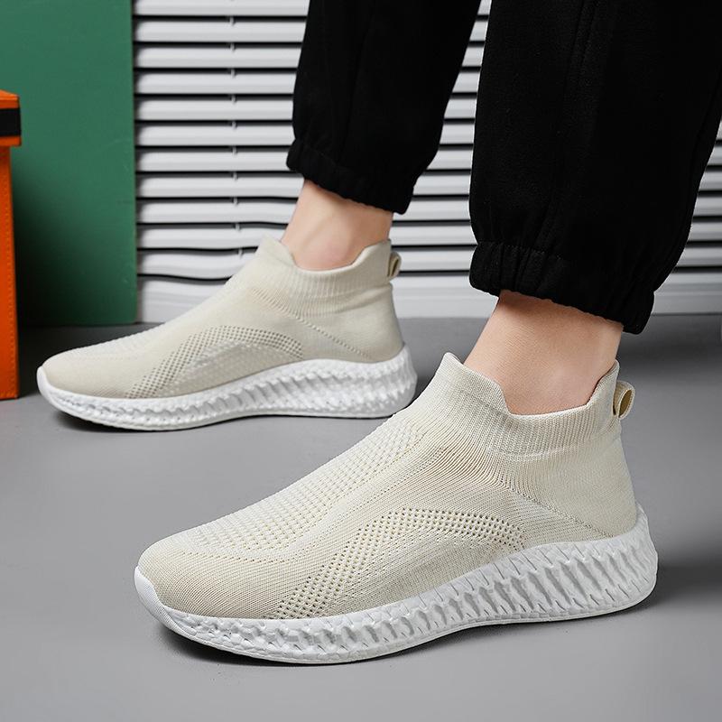 Spring Foot Shoes For Shoes Men'S Shoes Casual Shoes Breathable Fly-Woven Sports Shoes