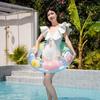 Float for Children and Float Cute Floral with Large Strong Heat Leak Swimming Water Summer Leisure Use Floral Ring, O-Shaped, Adults, Ring,