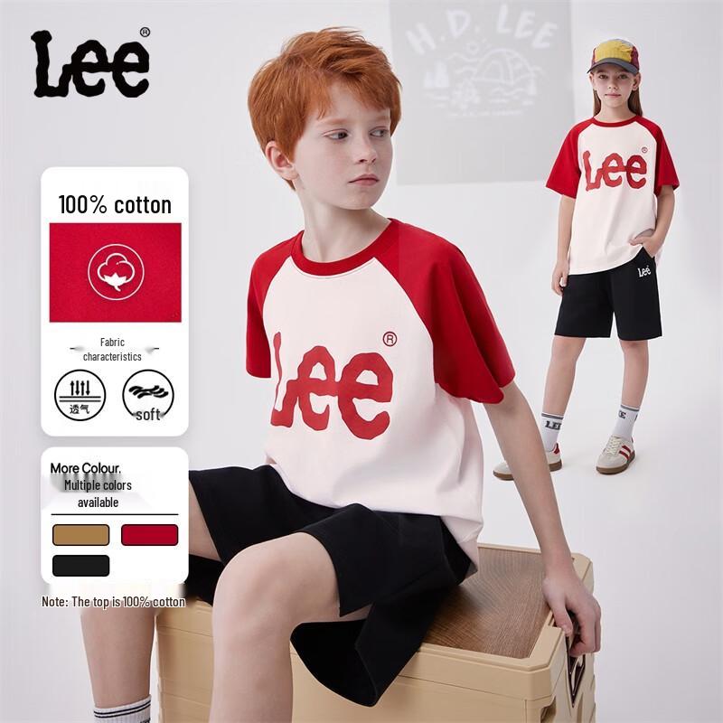 Lee Kids  Printed Cotton Blend Short Sleeve T-Shirt & Shorts Set 165