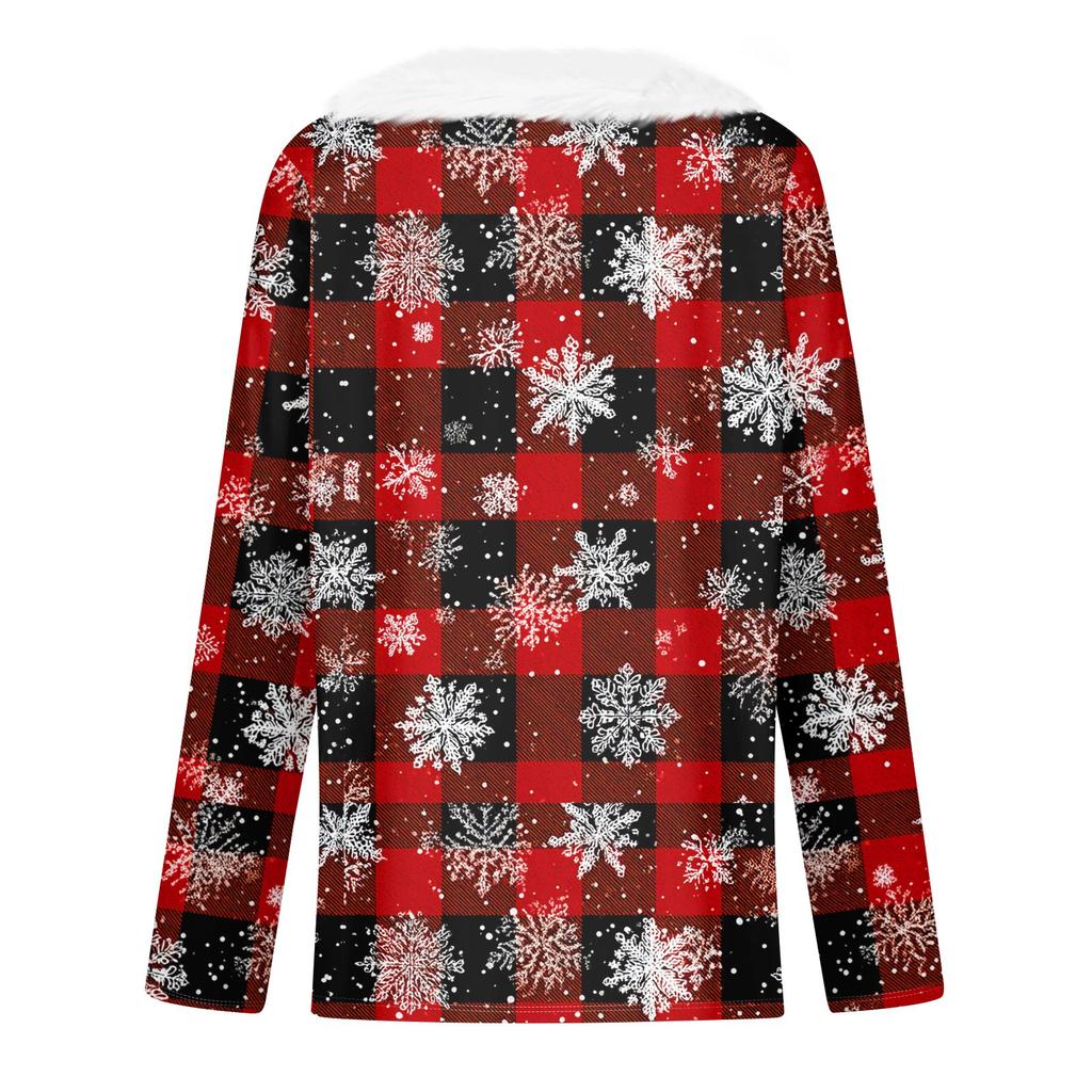 Langarmshirts für Damen, süße Oberteile, Weihnachtsdrucke, T-Shirts, Blusen, lässig, Übergröße, Basic-Oberteile, Pullover