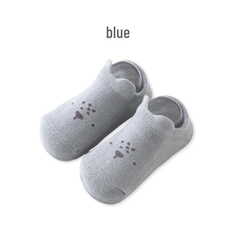 25 New Spring Children's Combed Cotton Non-Slip Cartoon Ankle Socks