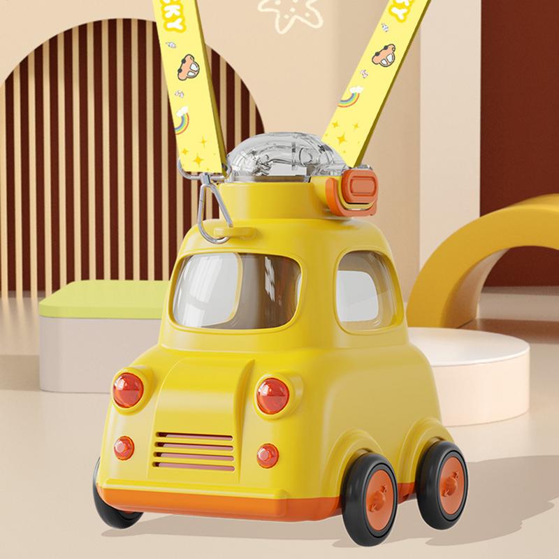 Wasserflasche 600ml Autodesign Teetasse Großes Fassungsvermögen Trinkflasche Wiederverwendbarer Getränkebehälter für Roadtrip Outdoor Pendeln