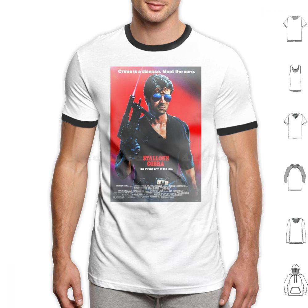 Poster T-Shirt Männer Frauen Kinder 6XL Action Boxen Cops Polizei Sylvester 90er 80er Filme Filme Vibes Cool Japanisch