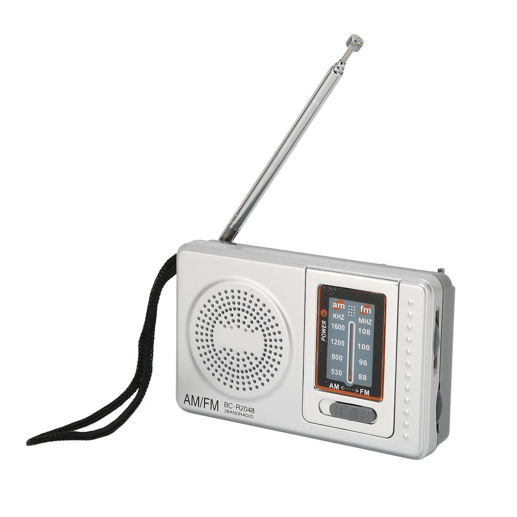Portable Radio DSP Chip AM FM Transistor Radio with Built In Speaker for Home Travel Entertainment Work Emergency