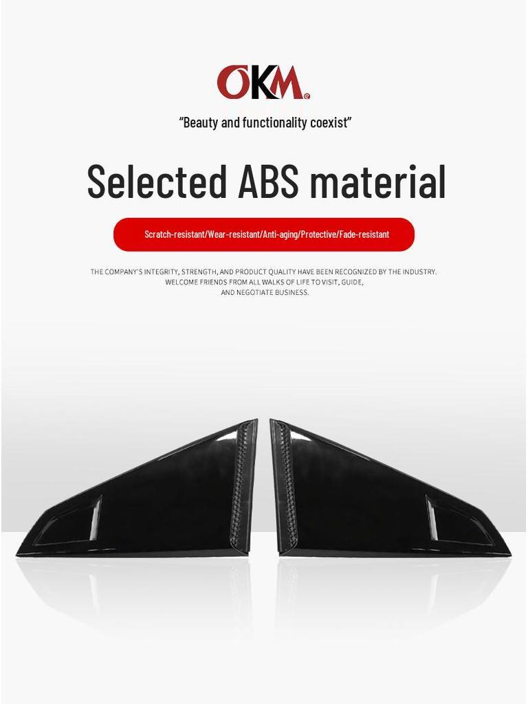 2024 Ford Mustang Lopatková lišta pro modifikované trojúhelníkové spoilery a boční větrací otvory