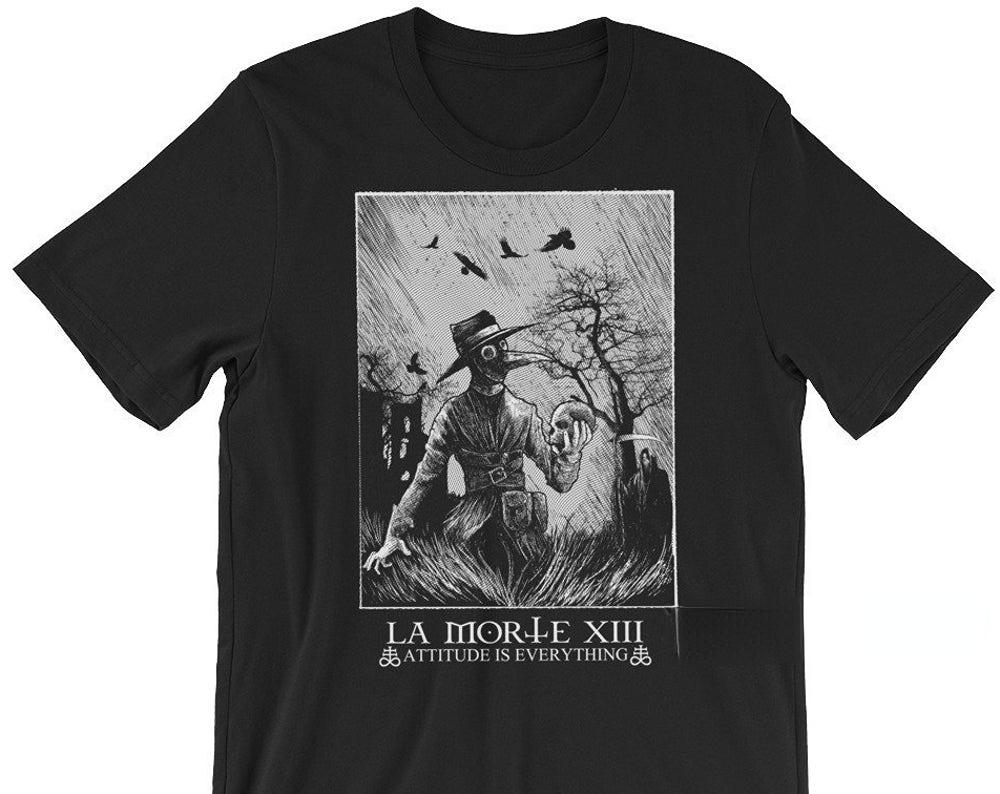 Plague Doctor TShirt Dark Gothic Graphic Tshirts Hiphop Punk Hipster Tops Men Women Tee Retro T Shirt Ropa Hombre Camisetas S