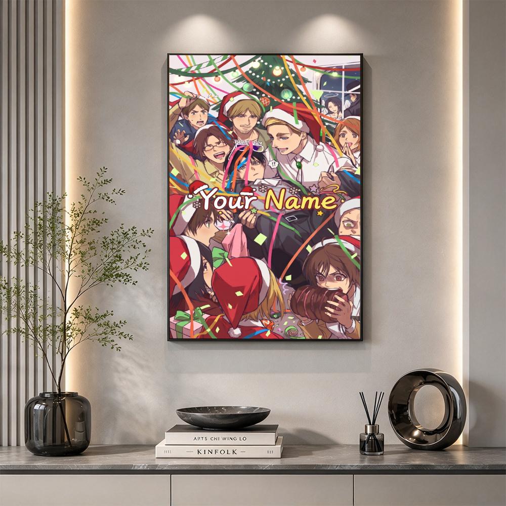 Attack Titan Personalized Text Diamond Painting Round Diamond Mosaic Rhinestones Diamond Embroidery Craft Kit Wall Decor Without Frame