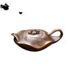 Yixing Handmade Purple Clay Teapot, Original Ore, Longyao Wood Fired Lotus Leaf Teapot, Kung Fu Tea Set Teapot, 410ml