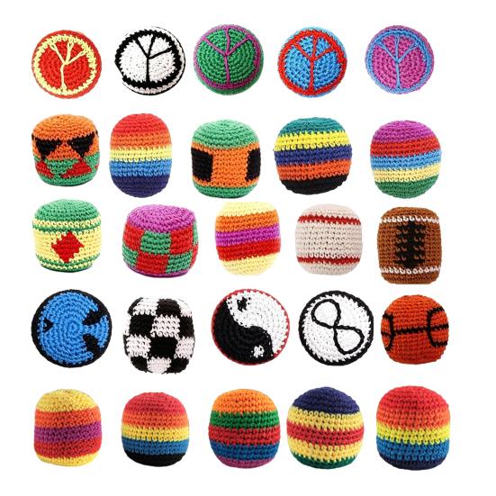 

Crochet Juggle Balls for Kids, Sacks for Skill Soft Handwoven Knitted Building Fun Improve Balance Reflexes 2pcs