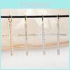 Elegant Cross Pearl Drop Earrings With Crystals For Fashion Enthusiasts