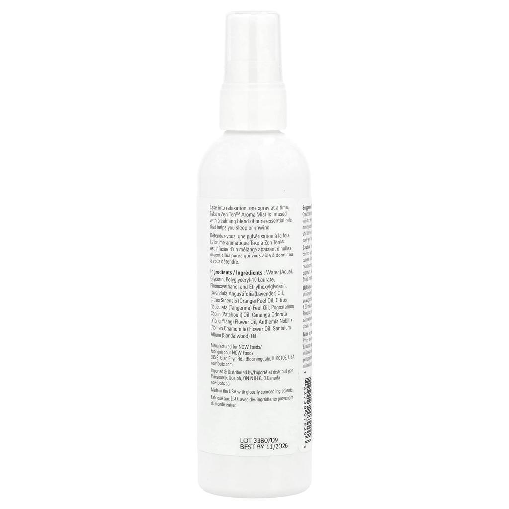 Essential Oils, Take A Zen Ten™ Aroma Mist, 118 Ml (4 Fl Oz)