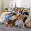 Cozy F-Friends Comedy Movie Characters Flannel Blanket for Beds Room Decoration Picnic - Customizable Gift Blanket