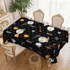 1 Piece, Halloween Pumpkin Black Round Tablecloth, Skull Spider Web Ghost Pattern, Suitable For Indoor And Outdoor Use
