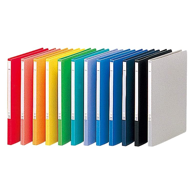 LIHIT LAB Binder, Punchless File, A4, Blue, F347-8