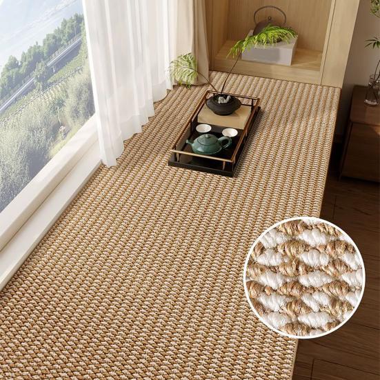Yangyizhi Bay Window Mat, Solid Color Bedroom Rug, Washable Anti-Slip Sill Mat for Living Room Floor