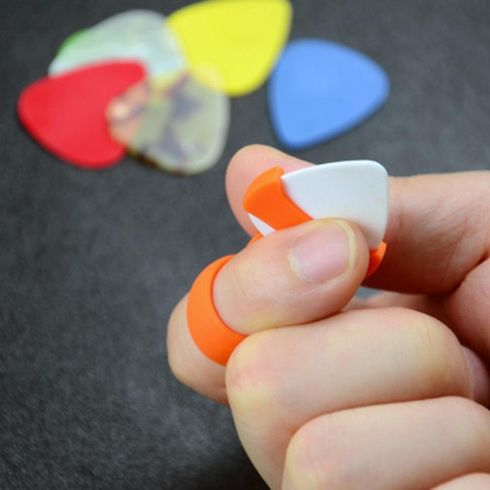 Acoustic Electric Bass Guitar Plectrums Finger Cover Guitar Picks Holder Guitar Pick Finger Cots