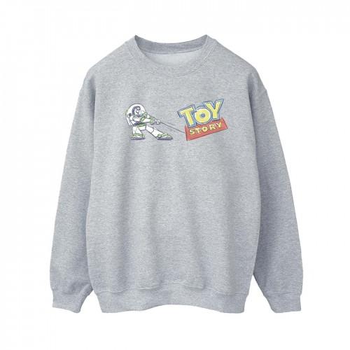 Disney Felpa con cappuccio da donna/ragazza Toy Story Buzz con logo che tira