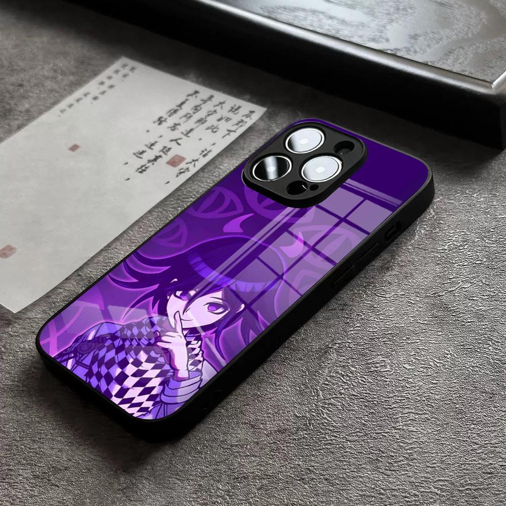

Чехол для телефона Danganronpa для iPhone 15 Pro Max 14 Pro 12 11 13 Mini X XR XS 16 Plus SE Закаленное стекло Задняя крышка iPhone11Pro