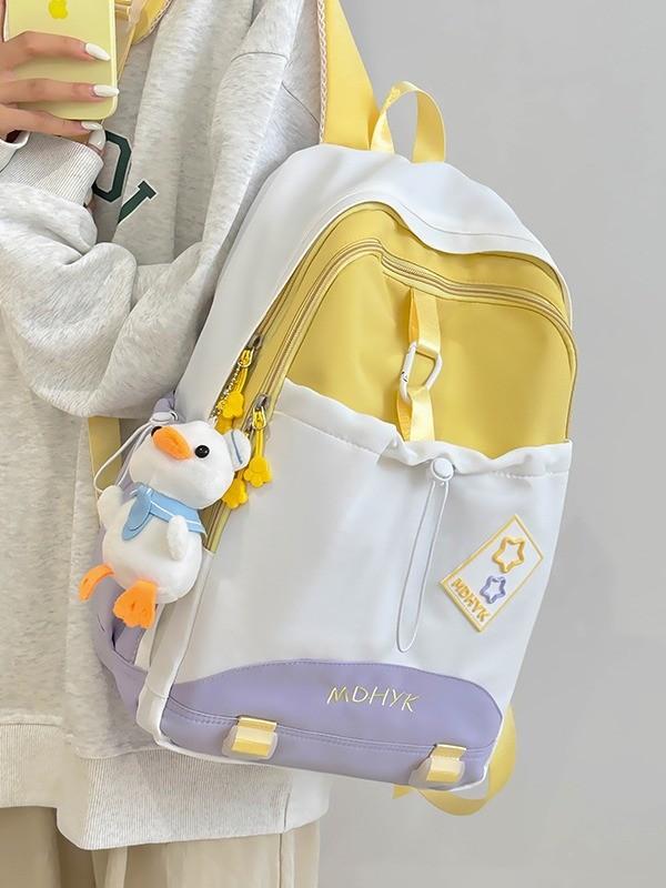 Minimalist Nylon Backpack For Women With Design And Laptop Storage For School Use