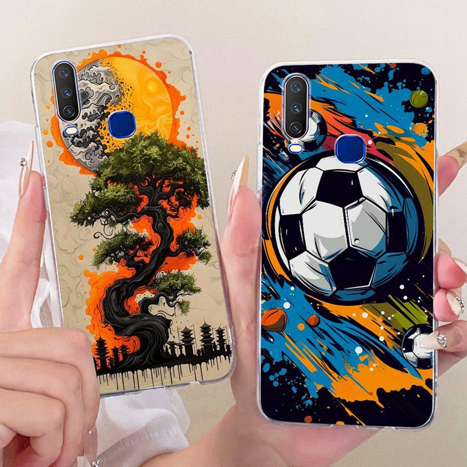 2025 Fashion Cool Design Case For Vivo Y12 Y15 Y17 Soft Silicone TPU Back Cover For Vivo Y12 Y15 Y17 1901 1902 1904 Phone Cases