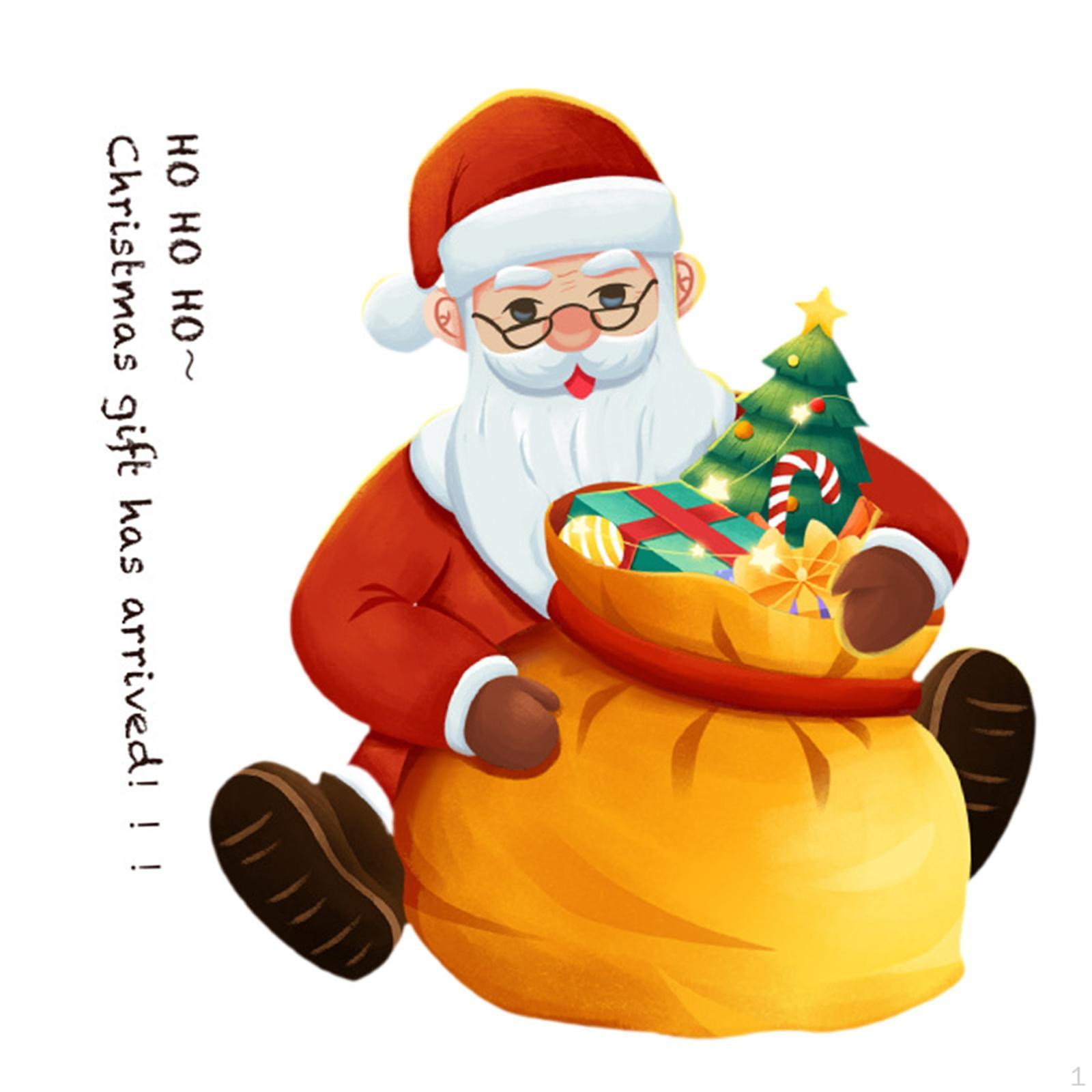 

Наклейка для ванной комнаты, рождественский декор стен, окно Санта-Клауса для праздников Style D