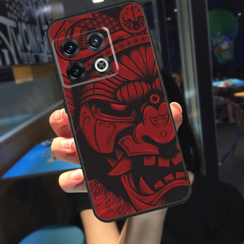 Samurai Mask Warrior Helmet Funda For OnePlus 12 12R 13 R 11 9 10 Pro 8T 9RT 10T OnePlus Nord N20 N30 CE 4 2 3 Lite Case