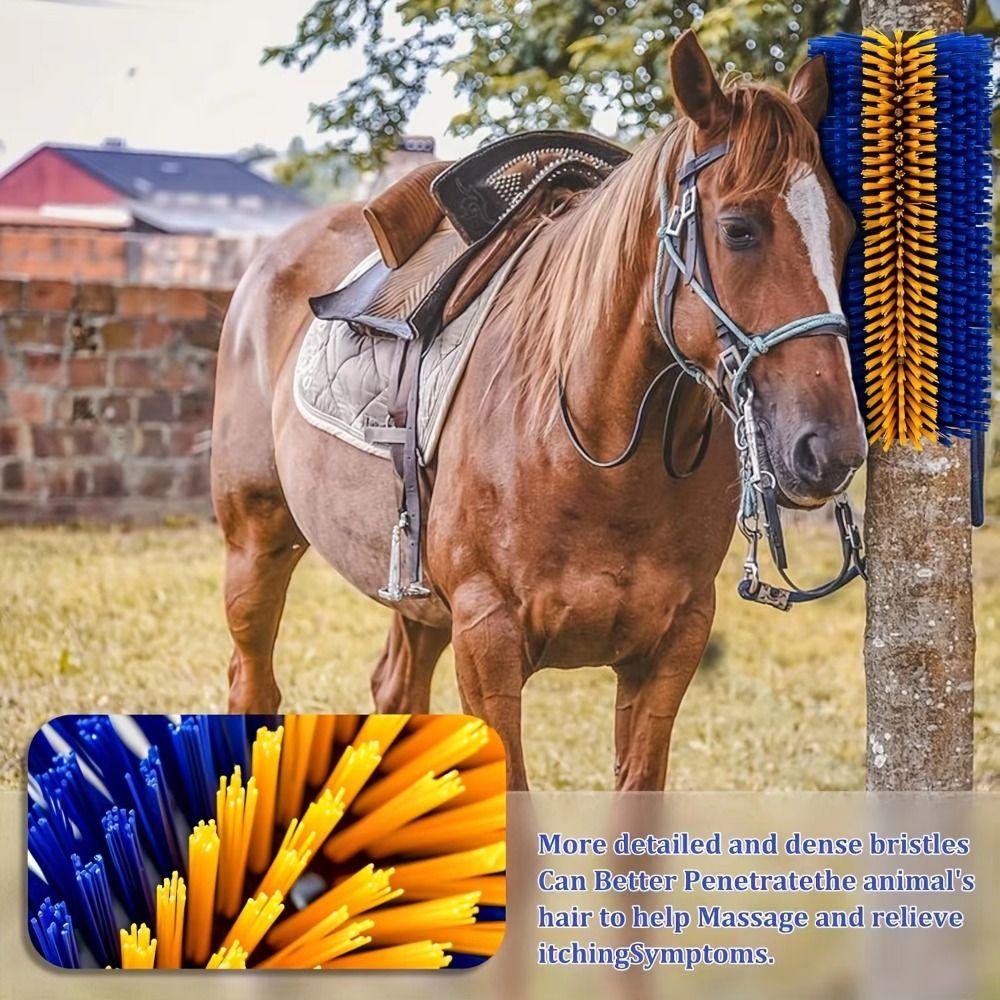 Deep Massage Livestock Grooming Brush Cylinder Brush Quick-Connect System Massage Grooming Tool Grooming Brush Itch Relief