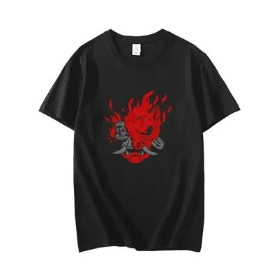 Letní bavlněné tričko s herním potiskem Módní nadměrné pánské tričko Ležérní dámské topy s krátkým rukávem Unisex Streetwear Oblečení Y2k