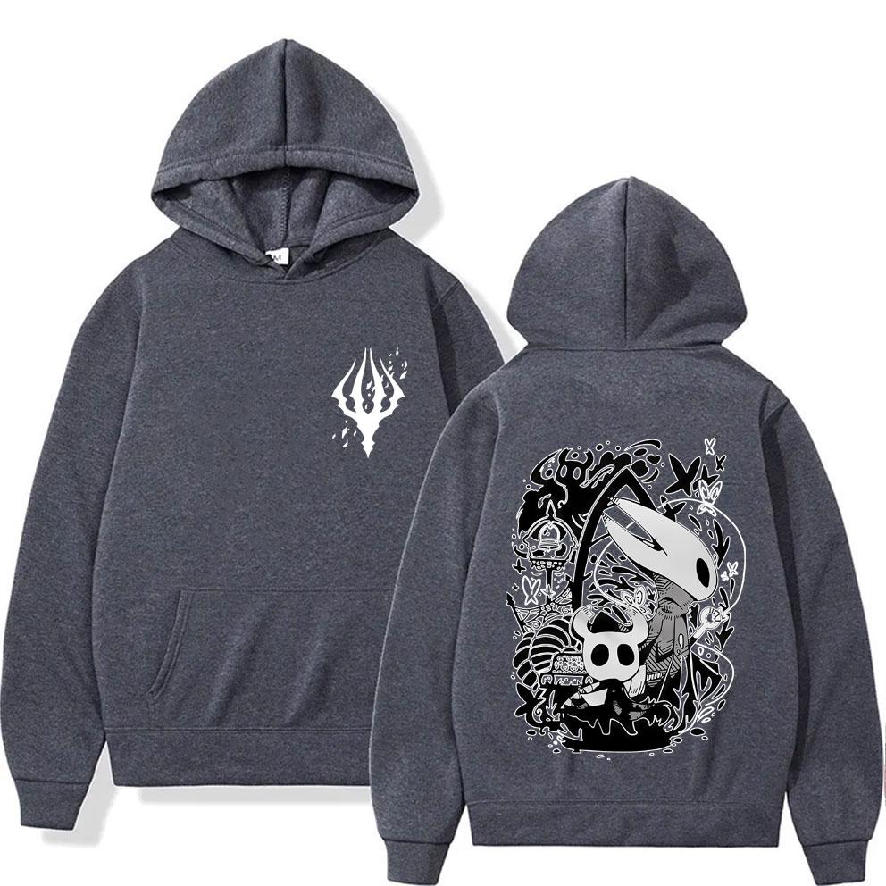 Game Hollow Knight Graphic Hoodie Men Women Clothing Casual Oversized Streetwear Male Vintage Fleece Hoodies Fans Gift