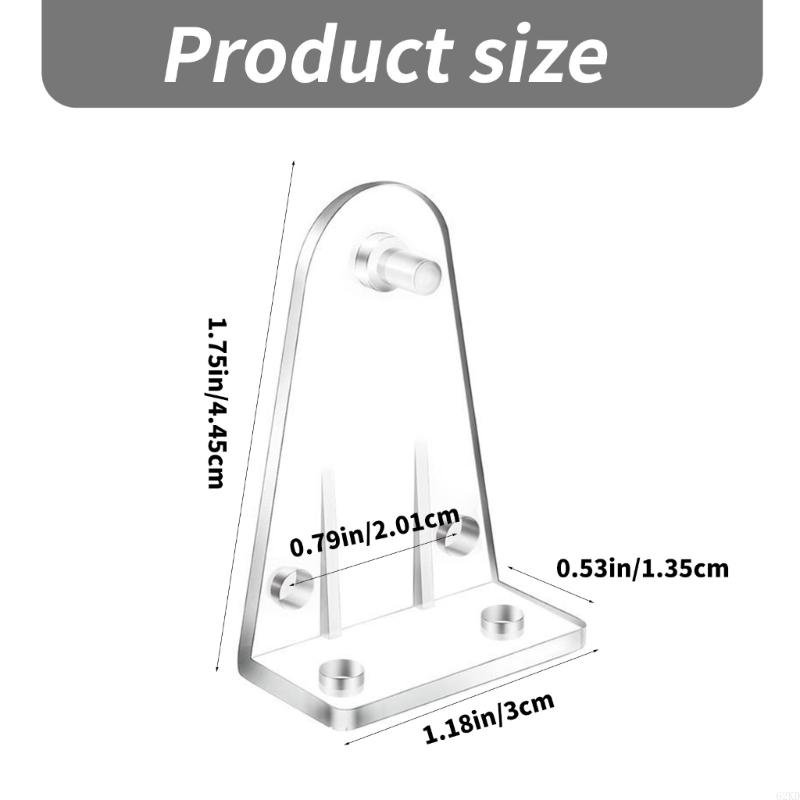 62KD 12/36Pcs Horizontal Blinds Hold Down Brackets Clear Bottom Rails Hold Clips with Screws Curtain Replacement Accessories
