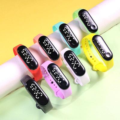 Wasserdichte LED-Sportuhr mit weißem Licht für Grund- und Mittelschüler