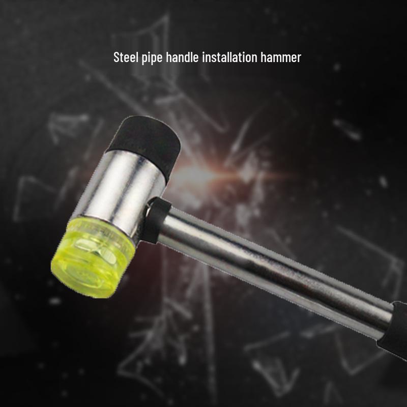 Multi-Functional Double-Headed Rubber Mallet with Detachable Handle