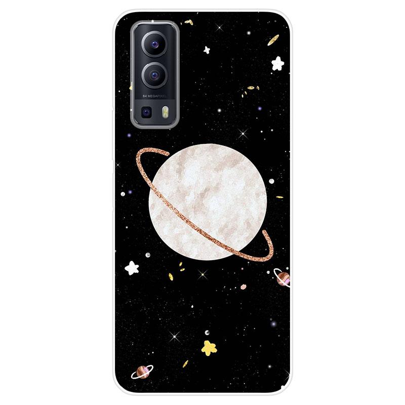 Cover Per Vivo Y72 5G Semitrasparente Con Effetto Sfumato Rosa E Viola - Protezione Antiurto E Antigraffio - 2