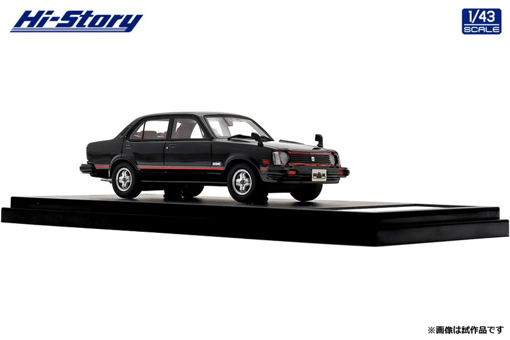 Inter Allied Hi Story 1/43 Scale ISUZU GEMINI Sedan ZZ/T (1981) Black Finished Model HS472BK