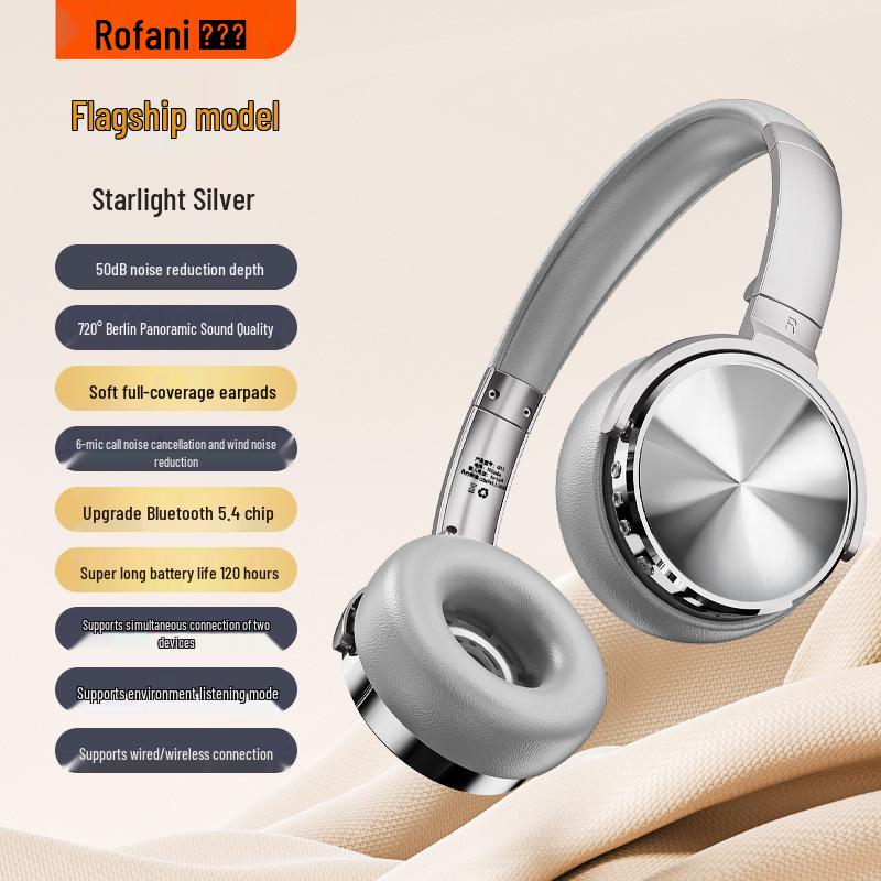 Rovani Bluetooth Noise-Cancelling Over-Ear Headphones: Wired Gaming, Wireless Neckband, Sports Headset